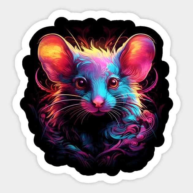 Neon rodent #15 Sticker by Everythingiscute